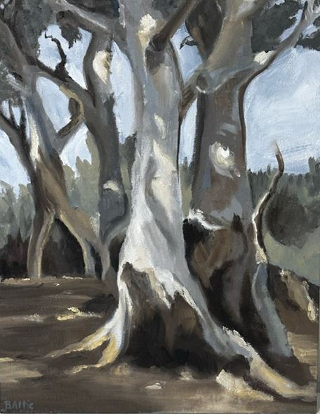 painting of trees by Becky Altic